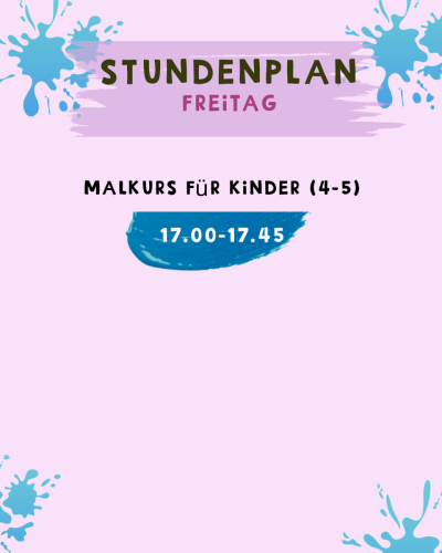 Freitag: Malkurs für kinder