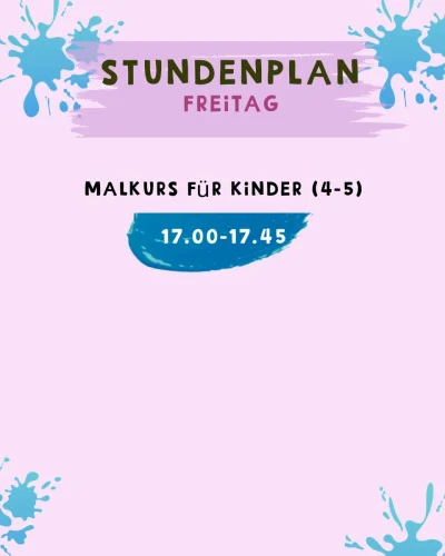 Freitag: Malkurs für kinder